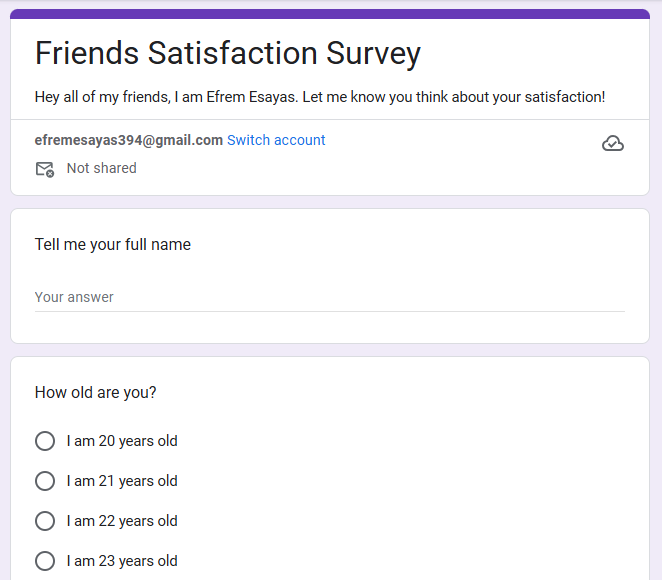 Google form